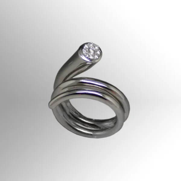 Anello conetto brillanti - Ventrella Gioiellieri