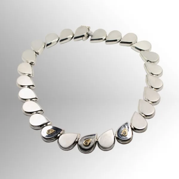 Collana a gocce con brillanti - Ventrella Gioiellieri