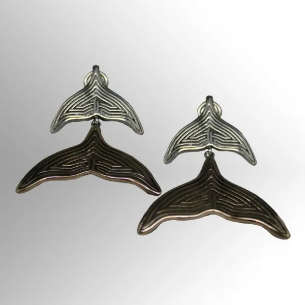 Orecchini coda della Sirena Parthenope - Ventrella Gioiellieri