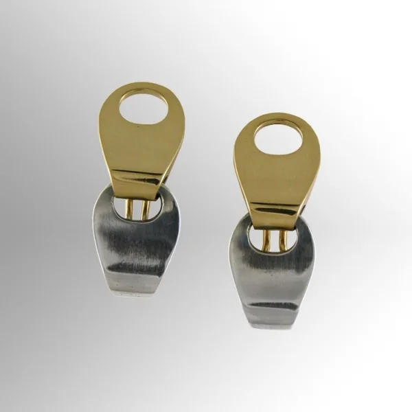 Orecchini in argento e oro - Ventrella Gioiellieri